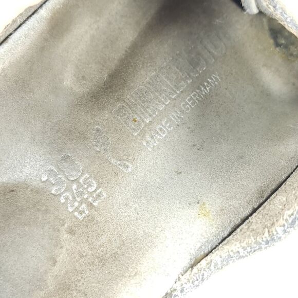 BIRKENSTOCK Women's Arizona Big Buckle US7 EU38 Gray Nubuck Slide Sandals Shoes - Picture 11 of 16